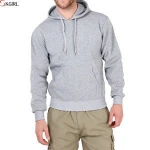 Crew neck hooded jumper sweatshirts fleece plain men pullover hoodie