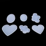 Crystal glue DIY clay pressing board pendulum table silica gel mold cloud heart shaped oval long square mold