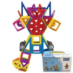 Custom 76pcs classic magnetic building blocks creative construction toy safe ABS plastic building blocks toys for kids