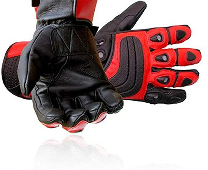 Custom Bike Riding Winter Thermal Waterproof Motorbike Gloves Touch Screen Men&#x27;s Leather Motorcycle Racing Gloves