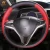 Custom Car Accessories Custom Made DIY Black Leather Steering Wheel Cover for Honda Civic 2006-2011