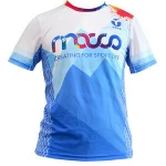 custom design printed round collar mens sportswear skating sport t-shirt