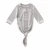 Import Custom Design Soft Ribbed Organic Cotton Long Sleeve Baby Girl Night gowns New Born Knotted Baby Gown from China