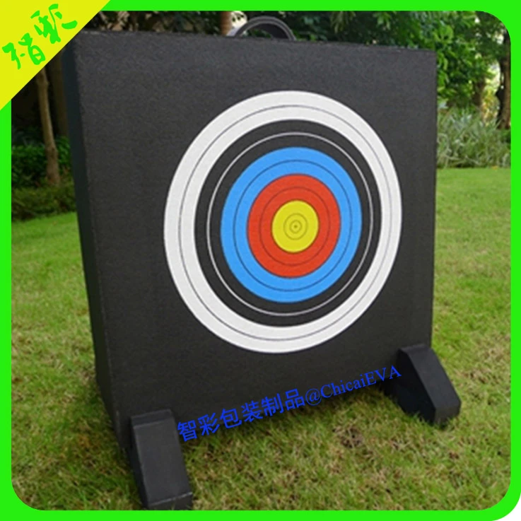 Custom durable and replaceable EVA foam archery targets with arrow