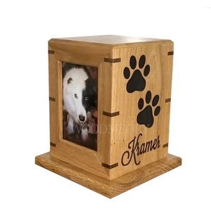 Custom High Grade Bamboo And Wood Pet Urn Box