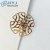 Import Custom Laser Cut Engraving Etched Gold Plated Stainless Steel Metal Ornament from China
