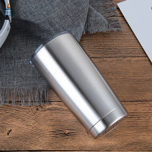 Custom logo 20oz Stainless steel Tumbler cups with Lid Brush Straw option Coffee Mug