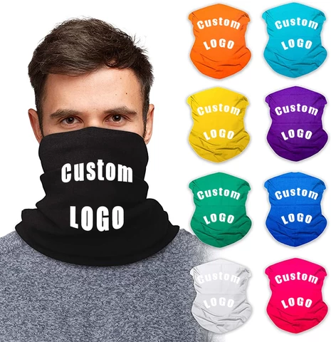 Custom logo Polyester  buffs Headbands Multifunctional Print Colorful Headwear Tubular Seamless Bandana Custom logo buffs