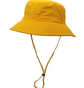 Custom Made Wide Brim Sun Visor Bucket Hat with String