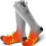 Custom Men Cotton Sport Battery Heated Socks Heat Transfer Socks High Quality Thermal Socks