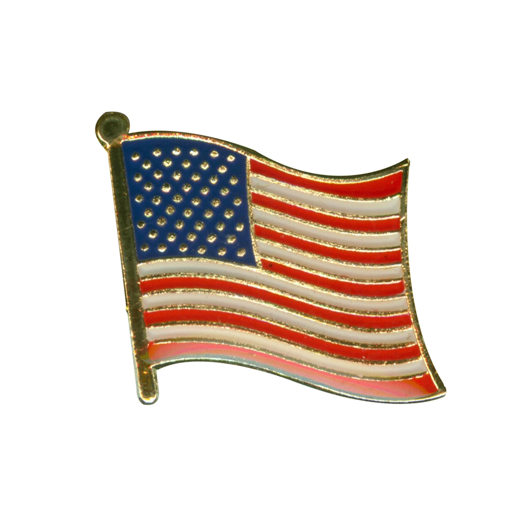 Custom Metal America Isreal Country Flag Lapel Pin Badge