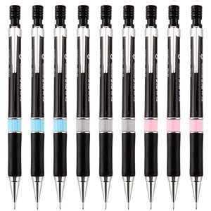Custom metal clip mechanical pencil 07 wholesale HB japanese mechanical pencil with eraser and comfort rubber grip