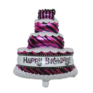 Custom shape Cake Aluminum Helium Balloon Children&#39;s Birthday Decoration Baby Shower Party Supplies Foil Balloons