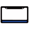 Custom solid thin blue line police printing License Plate Frame