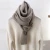 Custom Style Pattern Color Unisex Winter Scarf Knitted Plain Wool Scarf For Women