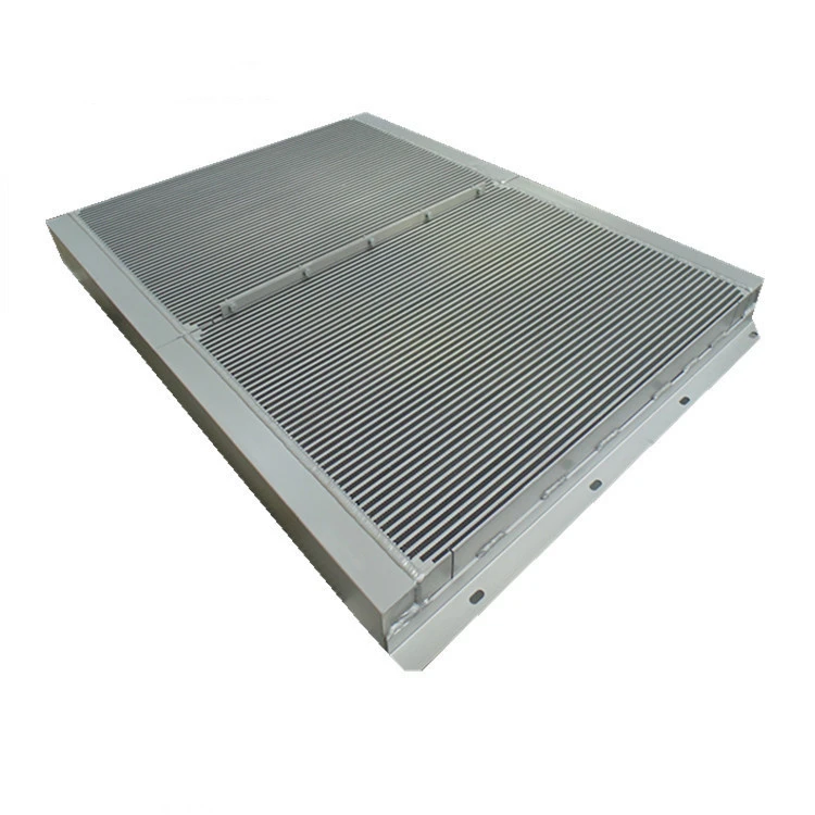 Customize Aluminum Plate Bar Heat Exchanger Aluminum Compressor Oil Cooler For Screw Compressor Manufacturer