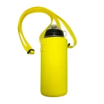 Customized 500ml 750ml 1000ml Adjustable Shoulder Strap Neoprene Drink Water Bottle Carrier Sleeve Holder