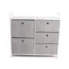 Customized 5L-107 Solid Steel Sturdy Frame DIning Room Furniture 5 Drawers Storage Chest Living Room Furniture