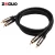 Import Customized Black RCA Audio Cable High Quality 3M 5M 8M 10M 3.5MM RCA Cable from China