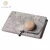 Import Customized Dark grey Color Natural Marble Cheese Slicer Board with Stainless Steel Wire Cutting board from China