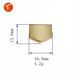 Customized High quality garment accessories metal material fashion decoration garment
