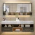 Import Customized Luxury bathroom vanity double sink bathroom vanity cabinets set with LED mirror modrm 160cm 63 inch - 180cm 70 inch from China