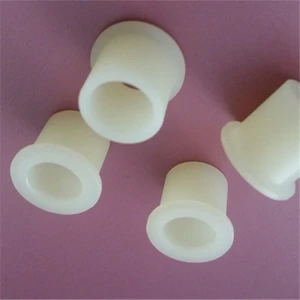 Customized nylon  abs pom casing sleeve bushing flange produced by CNC machining