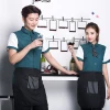 Customized restaurant waiter uniforms short-sleeved shirt personalized waitress uniforms