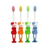 Cute Helo Kitty cartoon holder kids toothbrush with suction cup tooth brush