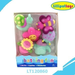 Cute vinyl garden set toy with insect animals