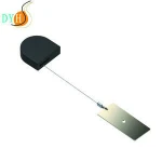 D-shaped security-pulling anti theft scroll with key ring end connector for interactive experience