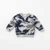 DB8545 dave bella autumn baby boys fashion long sleeve camouflage pullover sweater kids toddler tops children knitted sweater
