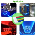 Decorative 9W 12W 18W RGB Colorful Led Tube with CE RoHS