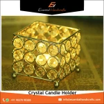 Decorative Crystal Candle Holder for Wedding Centerpieces