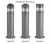 Import Die-casting aluminum housing with waterproof ip65 bollard light CE listed 3year warranty led lawn lamp from China