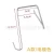 Import different kinds of small metal single hanging hook from China