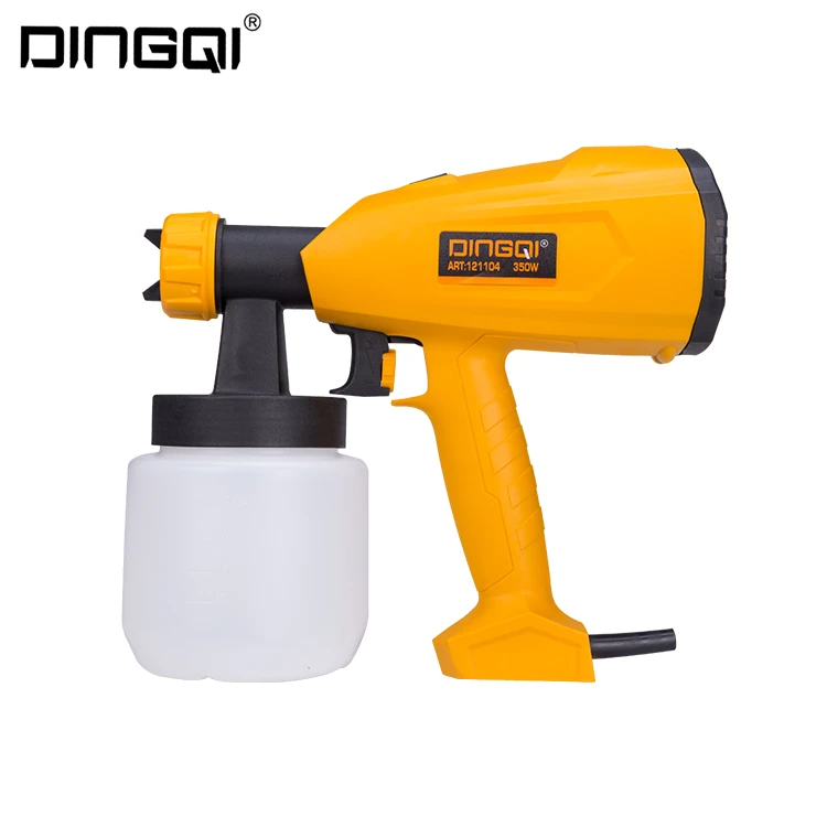 DingQi Handheld Texture High Pressure Automatic Electric Power Painting Spray Gun Mini Spray Gun