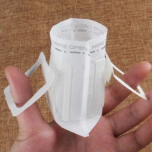 Disposable portable drip coffee/tea filter bags hanging filters and hanging ear drip coffee filter