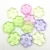 Import DIY Art Eco-friendly Decorative Plastic Bead  Acrylic Flower Beads Clear Mixed Flower Shaped Acrylic Beads For Jewelry Making from China