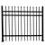 Import DK018 Simple Design Cheap Wrought Iron Fencing Steel Metal Garden Fence from China