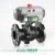 Import DN50  Stainless 2PC high platform   flange connection pneumatic actuator ball valve from China
