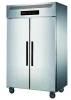 Double door refrigerator freezer, refrigerated display case side double door refrigerator