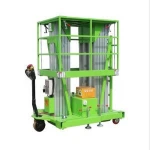 double mast mobile stretch man lifter Tables retractable lifting equipment telescoping safety work platform lifting table