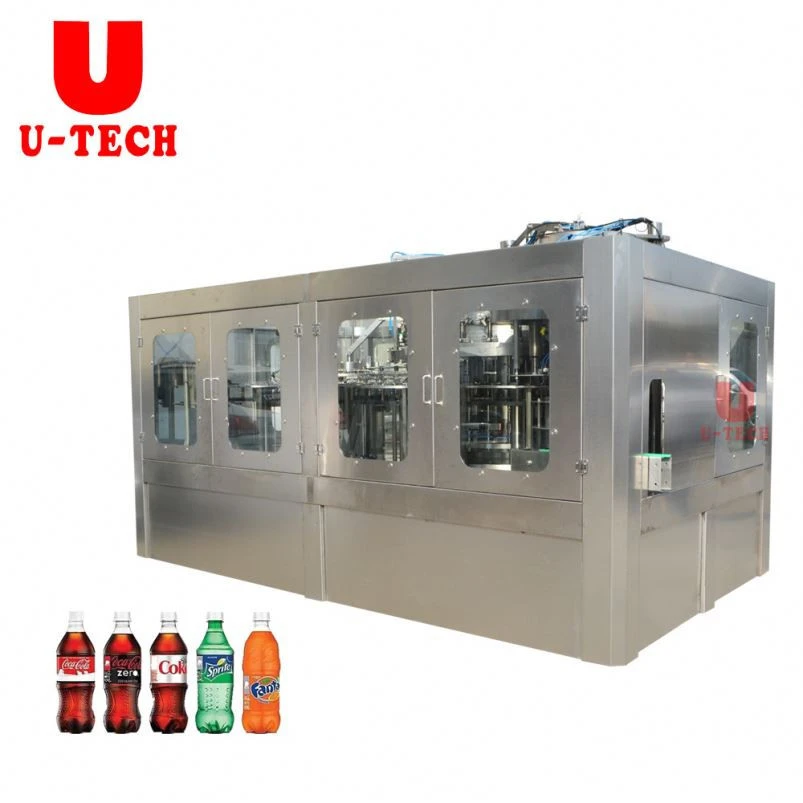 Drinking Production Line Soft Bottled Filling Machine For Carbonated Drink