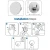 Import Durable SUS304 Self-adhesive Circle Base Kitchen Towel Rack Coat Bathrobe Hooks from China