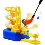 Early Educational Outdoors Exercise Toy Golf Ball Game Training Machine Sports Gaming Clubs Learning Golf Toys Set for Kids