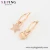 Import earring 420 xuping Trend star and moon elements asymmetrical rose gold plated earrings from China