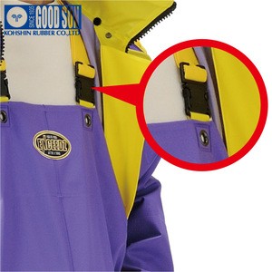 Easy To Remove One-Touch Suspenders Jacket Suit Rain Coat Men