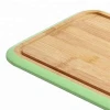 Eco-friendly Anti-slip Bamboo Cutting Board with Silicone