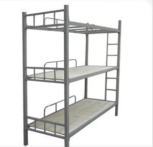 Eco-Friendly Material military style 3 sleeper bunk bed furniture